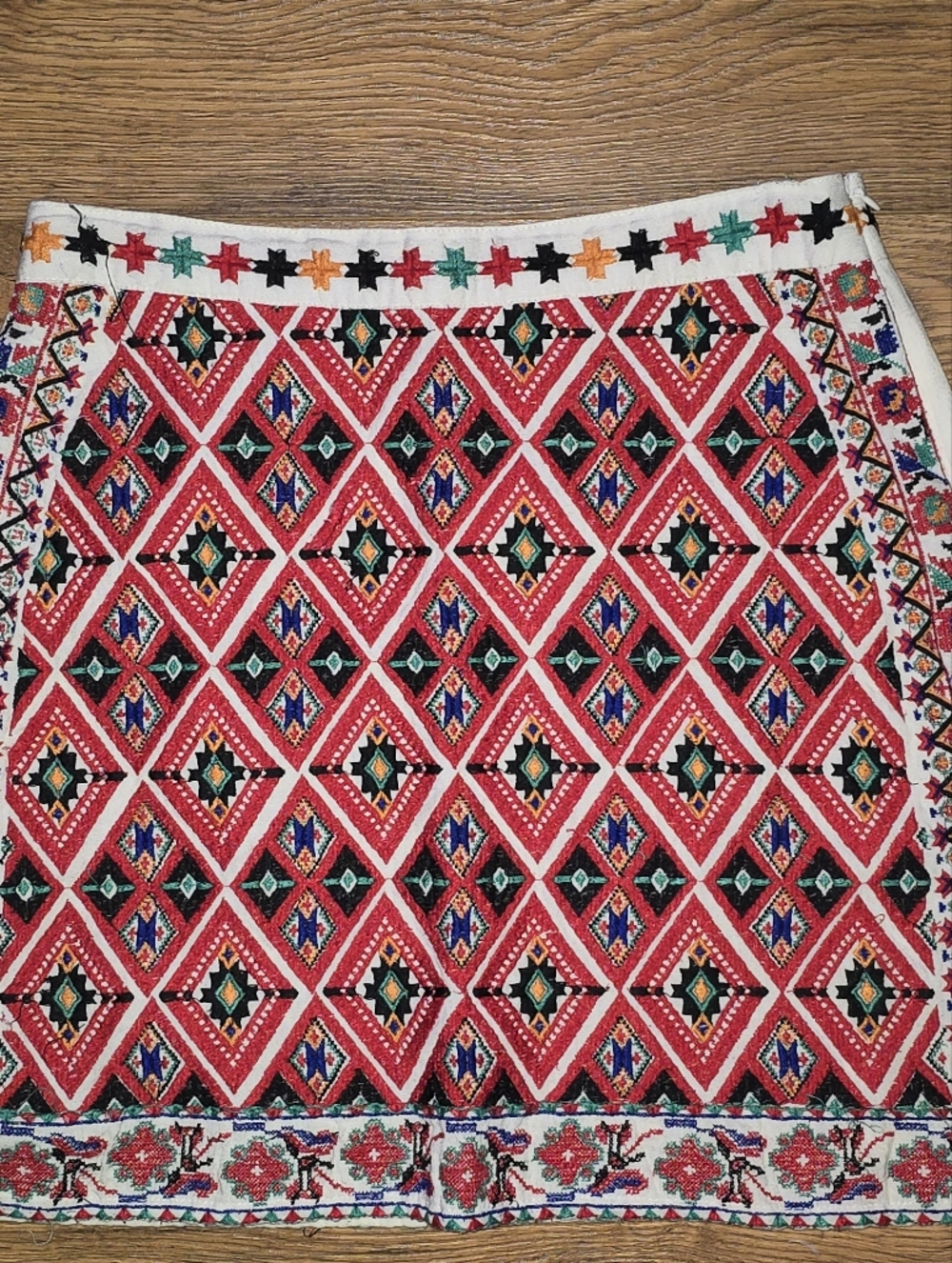 TapShop Boho Aztec Print Mini Skirt Southwestern Tribal Geometric Pattern